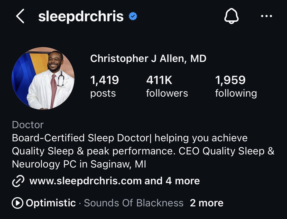 Sleep Dr. Chris after