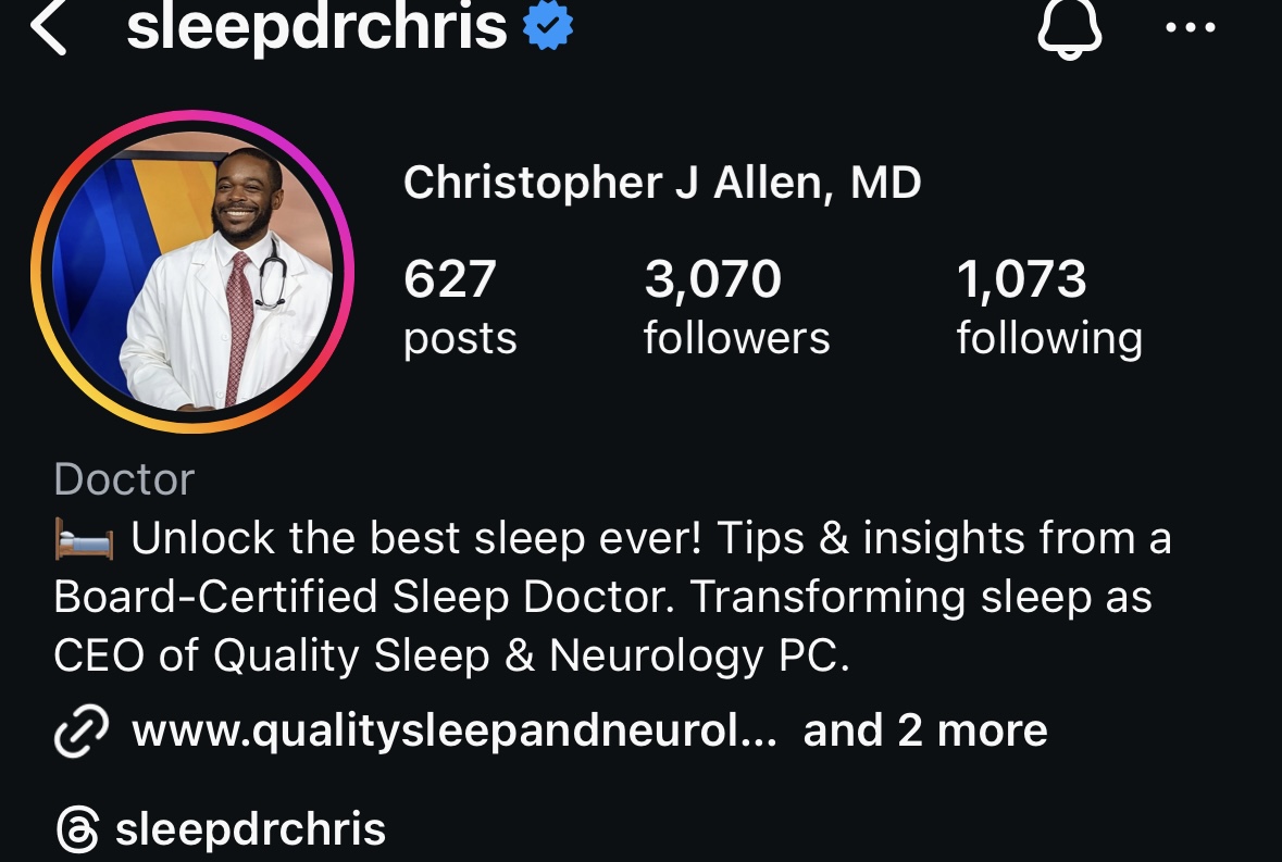 Sleep Dr. Chris before