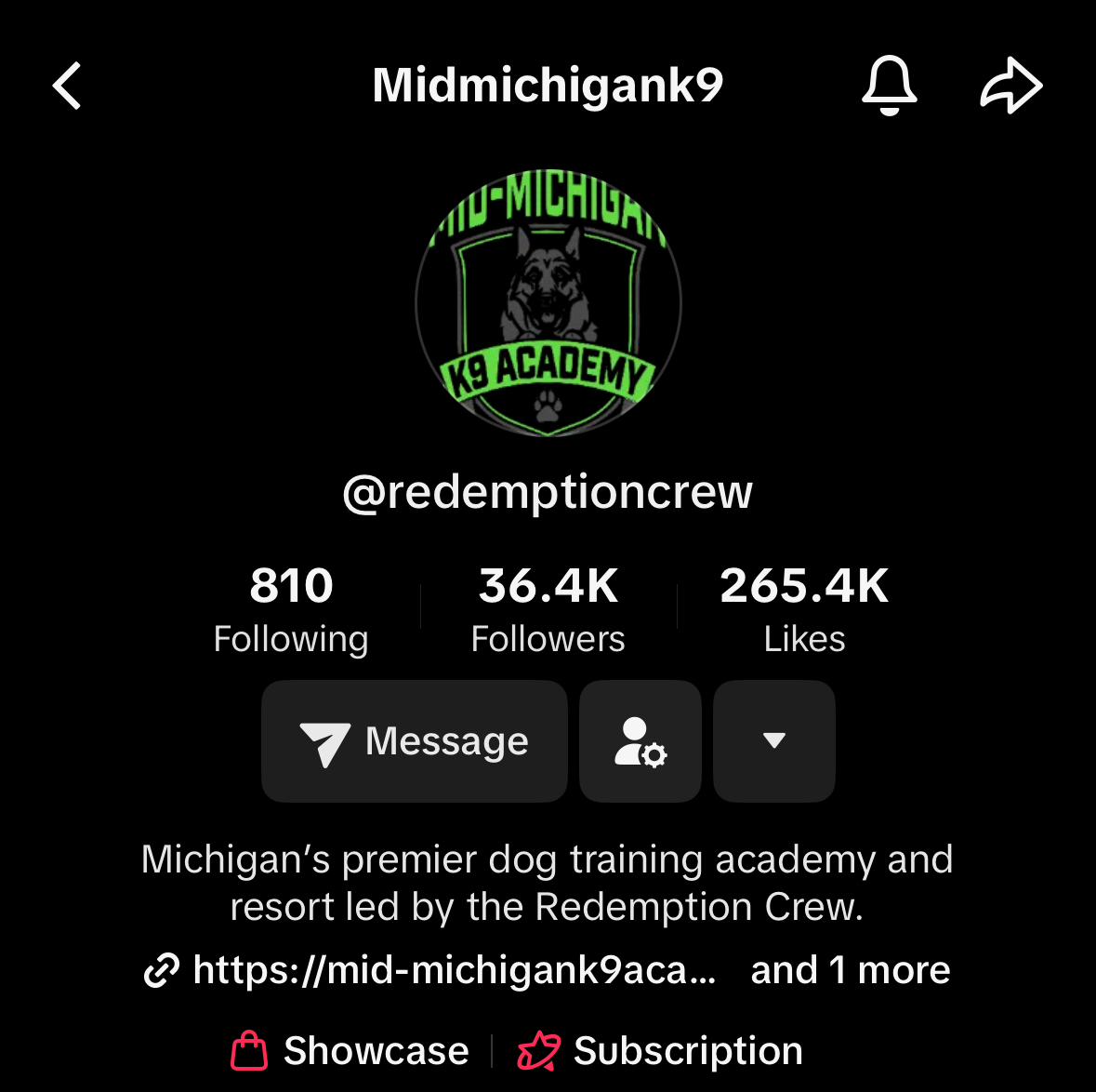 Mid-Michigan K9 after